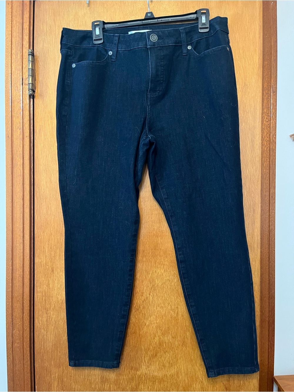 Womens Dark Blue Stretch Jeans